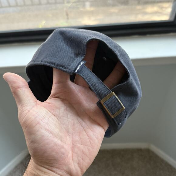 Poncho Made For The Outdoors Navy Blue Baseball Cap Hat Strapback - Picture 3 of 7